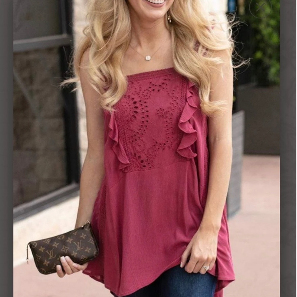 Grace & Lace Sleeveless Tunic - Large